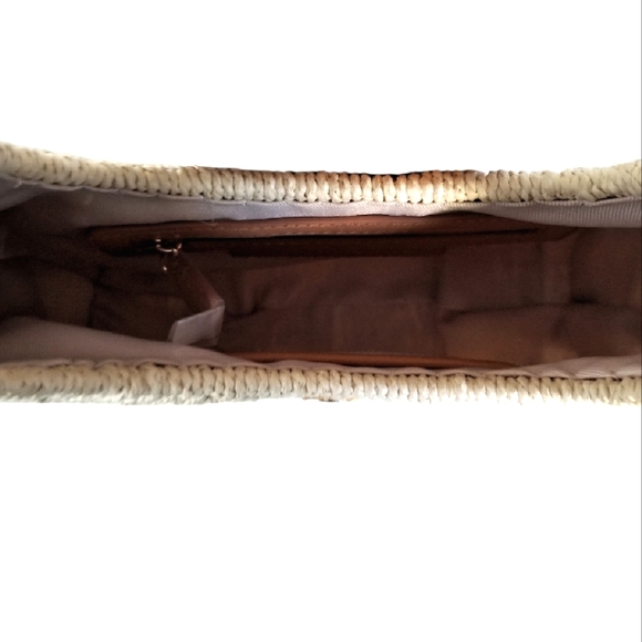 NWT LC Lauren Conrad Fun Summer Beachy Casual Straw Shoulder Bag Small/Med Sized - Picture 6 of 6